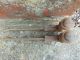 Pair Antique French Window Shutter Dogs / Window Stop / Hold Back / Lady Head Windows, Sashes & Locks photo 4