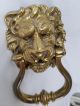 Antique Traditional Victorian Solid Brass Lion Head Door Knocker Door Bells & Knockers photo 1