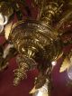 Filigree Huge 8 Light Spain Brass Chandelier Vintage Old Lamp Chandeliers, Fixtures, Sconces photo 3