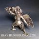 Oriental Vintage Silver Copper Hand - Carved Leizhenzi Statue Gd5755 Other Antique Chinese Statues photo 5