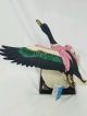 Gieuseppe Armani Marked Marzia Goose Porcelain Figurine Pink & Green Figurines photo 4