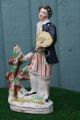 Mid 19thc Staffordshire Male Figure Holding Hat With Strawberries C1850s Figurines photo 4