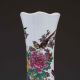 Chinese Color Porcelain Hand - Painted Flower&bird Vase W Qianlong Mark G284 Vases photo 1