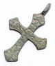 Late Medieval Bronze Age Cross Pendant Crucified Jesus - Historical Gift - St20 Roman photo 1
