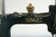 4 - Spoke 1910 Singer Child ' S 20 Sewing Machine Hand Crank Cast Iron Chain Stitch Sewing Machines photo 9