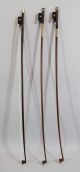 3 Antique 2 Signed Violin Bows A.  Schroetter. String photo 1