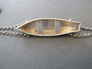 Antique Solid Silver Boating Presentation Piece - Nautical - Whaling - Ship Boat photo
