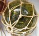 Vintage Made In Czechoslovakia Red And Green Glass Fishing Buoys 2 Fishing Nets & Floats photo 1