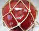 Vintage Made In Czechoslovakia Red And Green Glass Fishing Buoys 2 Fishing Nets & Floats photo 6