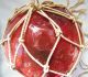 Vintage Made In Czechoslovakia Red And Green Glass Fishing Buoys 2 Fishing Nets & Floats photo 8