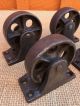 Antique Steel Industrial Casters - Iron Coffee Table Furniture Wheels - Primitive Other Mercantile Antiques photo 5