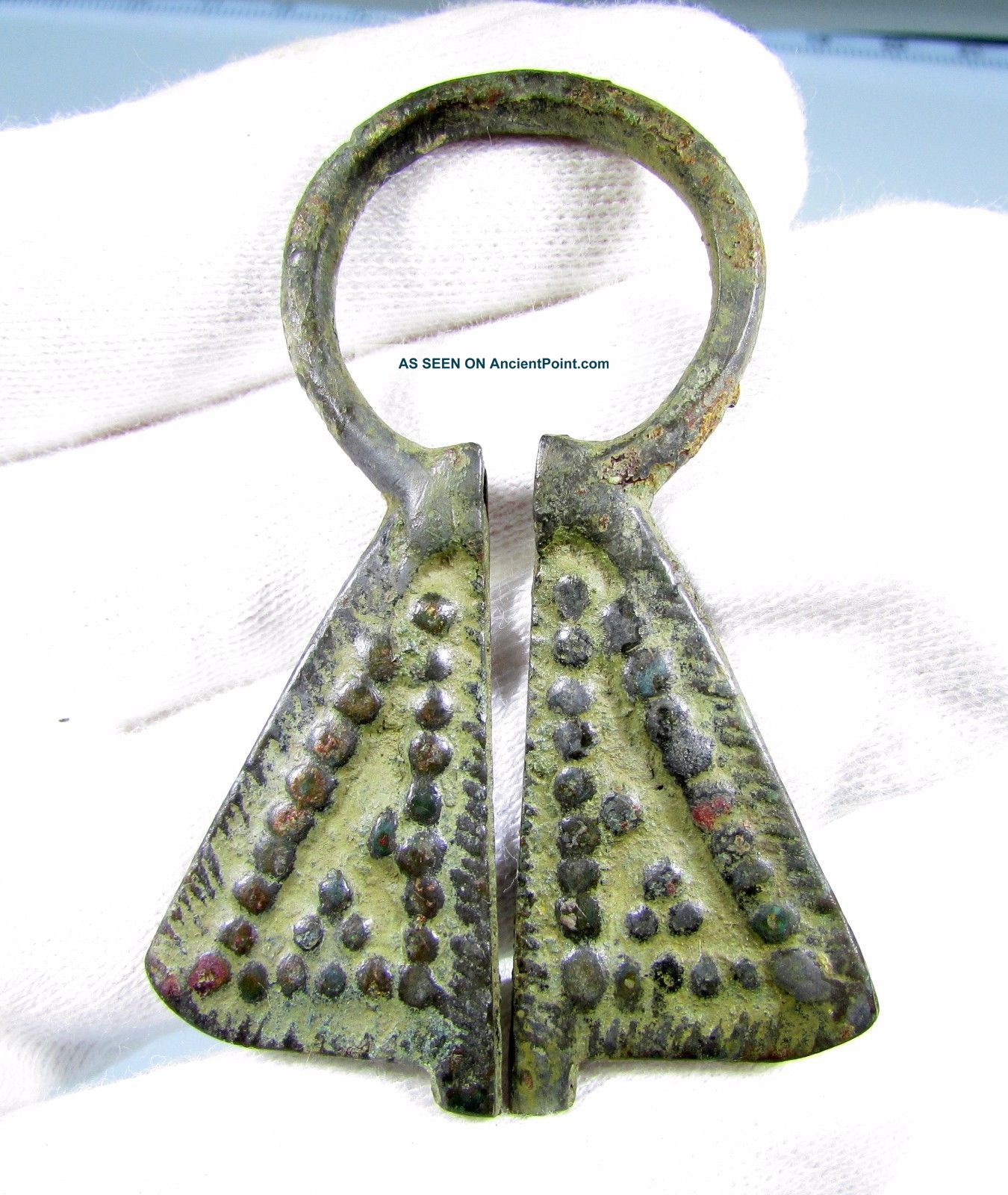 Viking Bronze Penannular Omega Brooch - Ancient Historic Artifact - B810 Roman photo
