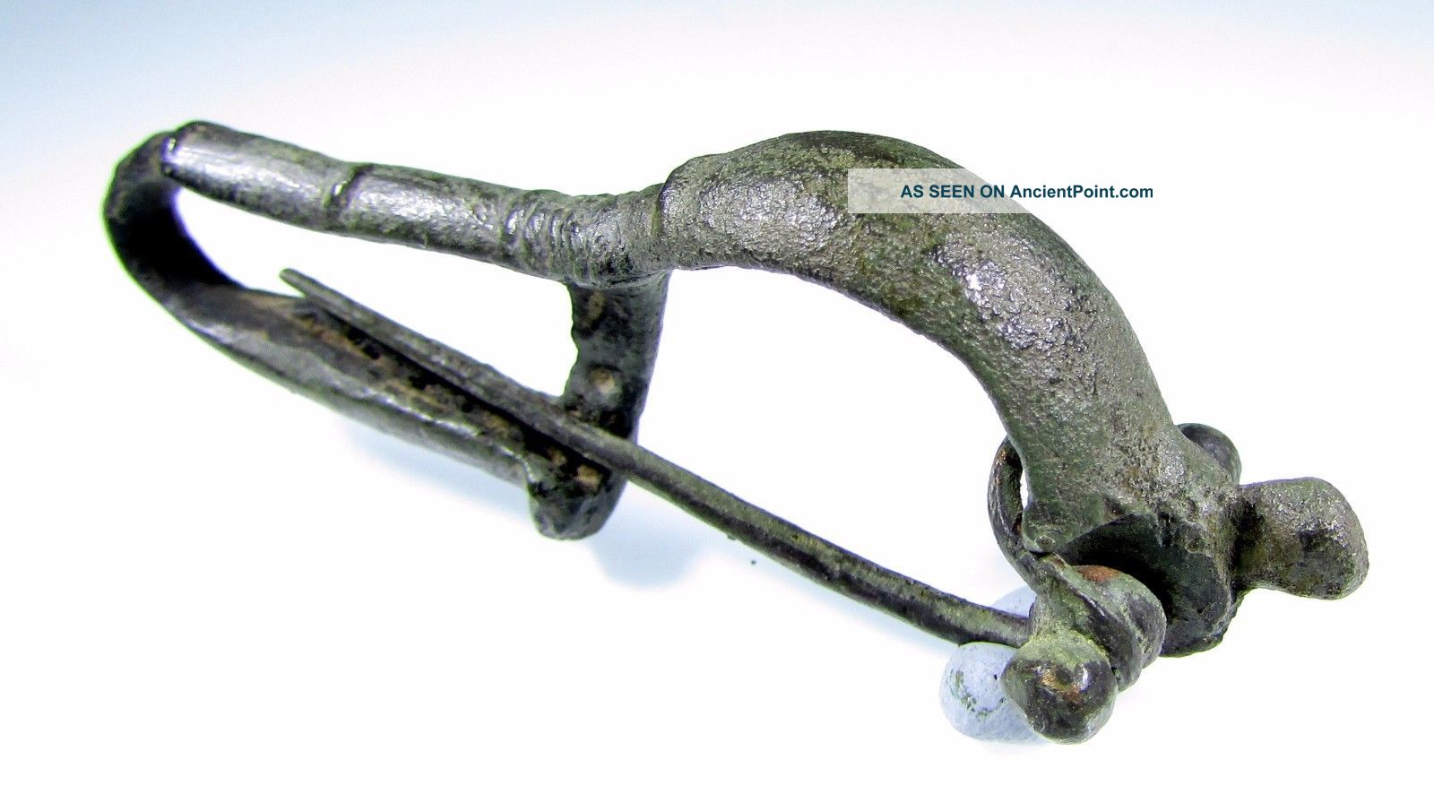 Roman Bronze Decorated P - Shaped Bow Type Brooch/fibula - Ancient Artifact - B806 Roman photo