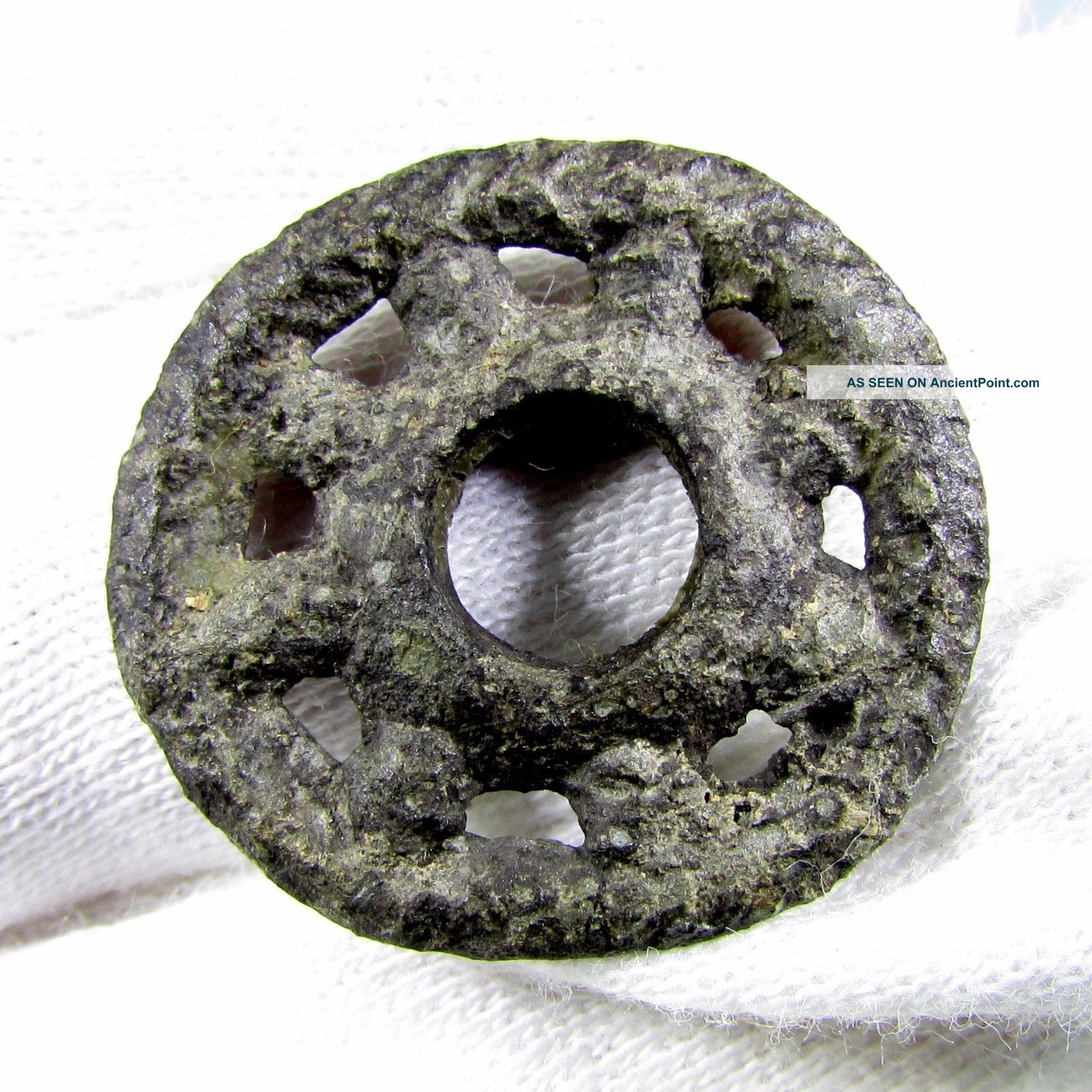 Roman Bronze Wheel Of Fortune Amulet - Ancient Wearable Artifact - B819 Roman photo