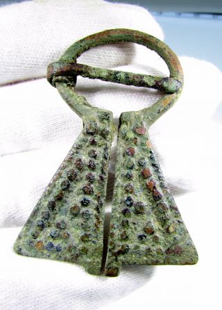 Viking Bronze Penannular Omega Brooch - Lovely Ancient Historic Artifact - B809 photo