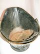 Vintage Black Metal Coal Bucket Ash Bucket With Handle And Shovel Hearth Ware photo 7