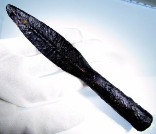 Celtic / Iron Age Spear Head Socketed - Ancient Military Artifact - B827 photo