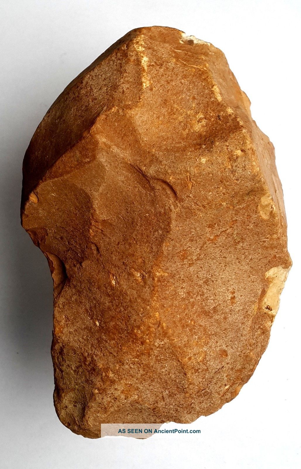 470 Gram Acheulean Flint Hand Axe Neanderthal Paleolithic Tool Neolithic & Paleolithic photo