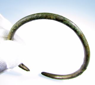 Celtic Iron Age Bronze Bracelet Stunning - Wearable Artifact Historic - B802 photo