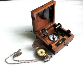 Vintage Six Instrument Marine Master Box - Marine Navigational Tools W Gift photo