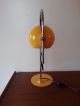 Vtg 1960 - 70s Yellow Mid Century Atomic Age Adjustable Eye - Ball Desk Lamp Mid-Century Modernism photo 4