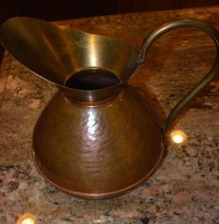 Antique Rustic Copper Pitcher Or Garden Watering Can Made In Holland photo