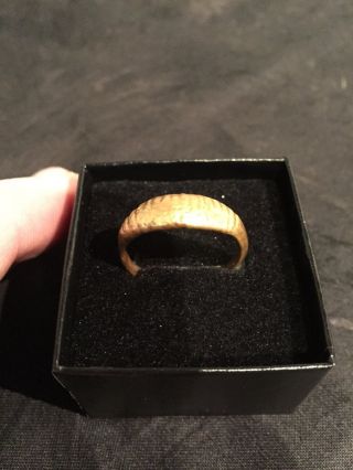 Mans Viking Bronze Ring With Gold Over Circa 866 - 1067 A.  D. photo