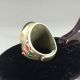 Chinese Ancient Tibet Silver Inlaid Gemstone Ring Other Antique Chinese Statues photo 4