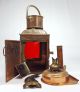 Vintage Davey & Co London Port Marine Lantern Brass Copper For Display Lamps & Lighting photo 4