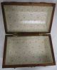 Vintage Wood Dome Top Chest Covered Storage Box Natural Patina Boxes photo 1