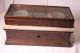 Antique Henry Troemner Scale Glass Top Marble Middle Wood Base Pans Scales photo 6