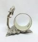 Vintage Figural Silverplated Napkin Ring Bird Parrot On Branch W/ Leaf Base Napkin Rings & Clips photo 5