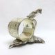 Vintage Figural Silverplated Napkin Ring Bird Parrot On Branch W/ Leaf Base Napkin Rings & Clips photo 7