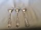 3 Arbutus Silverplate Round Gumbo Soup Spoons - Wm.  Rogers & Sons - Aa 6 - 7/8 