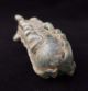 Great Unusual Ancient Roman Glass Flask Pendant - Light Green,  Authentic,  300 Ad Roman photo 2