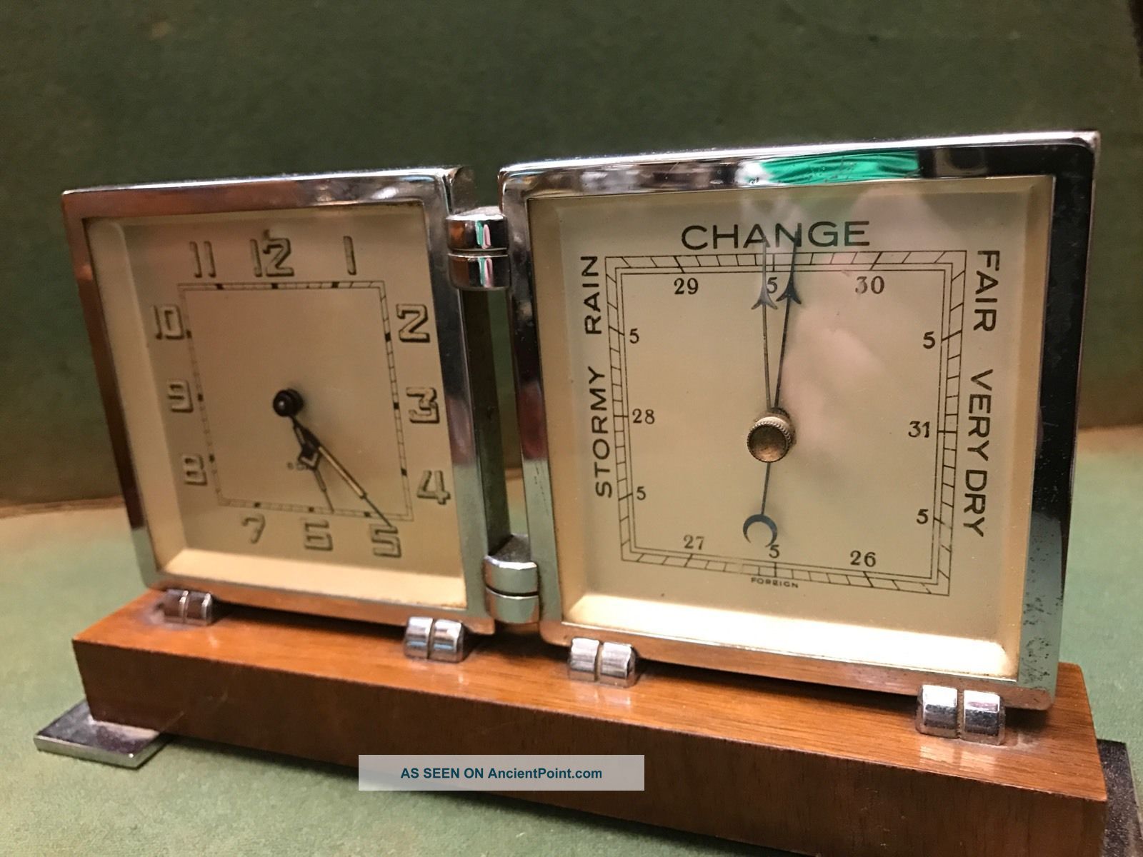 Quality Art Deco Clock And Barometer.  Open To Offers Art Deco photo