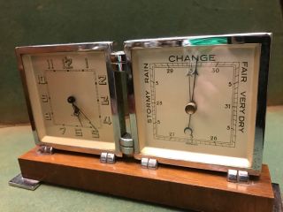 Quality Art Deco Clock And Barometer.  Open To Offers photo