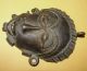 African Baule Necklace Jewelry Amulet Passport Mask Dogon Bronze Pendant Masque Masks photo 5