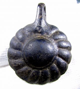Roman Bronze Floral Pendant - Rare Ancient Historical Wearable Artifact - C55 photo