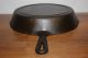Perfect Vintage 1940 ' S - 1950 ' S Lodge No.  8 Cast Iron Skillet 3 Notch Heat Ring Hearth Ware photo 7