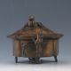 Chinese Copper Hand Carved Incense Burner & Mole Lid W Qianlong Mark Pc0383 Incense Burners photo 5