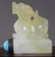 Rare Chinese Master Hand Carved Kirin Shape Old Jade Snuff Bottle Exquisite H542 Snuff Bottles photo 1