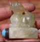 Rare Chinese Master Hand Carved Kirin Shape Old Jade Snuff Bottle Exquisite H542 Snuff Bottles photo 3