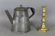A 19th C Shaker Style Tin Coffee Pot In The Absolute Best Surface Primitives photo 1