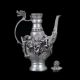 Old Chinese Cupronickel Handwork The Eight Immortals Teapot W Daqing Mark A1a Teapots photo 5
