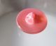 Vintage Lovely Pink Moonglow Glass Button W Double Gold Ring Border Buttons photo 1