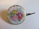 Two Antique Initialed Porcelain Handpainted Buttons Buttons photo 2
