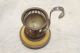 Siverplate And Bakelite Lewbury Egg Cup & Spoon Holder Rodd Spoon Cute 99c Silverplate photo 1