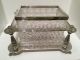Exquisite Victorian Silver Plate Hand Cut Crystal Biscuit Box By Henry Atkins Boxes photo 4