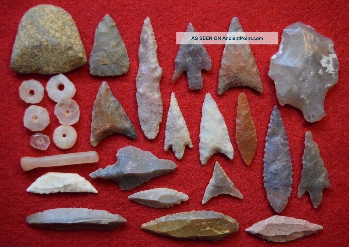 25,  Diverse Sahara Neolithic Relics,  And 1 Paleo Aterian Stemmed Tool Neolithic & Paleolithic photo